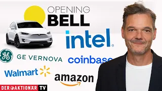 INTEL CORP. Opening Bell: S&amp;P 500, Intel, Tesla, GE Vernova, Coinbase, Salesforce, Amazon, Walmart