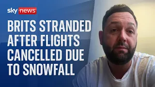 Family stranded in Berlin for four days as snow causes flight chaos