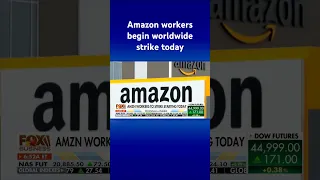 AMAZON.COM INC. NOT SO JOLLY: Amazon workers strike on Black Friday, Cyber Monday #shorts