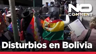 NO COMMENT: La Policía carga contra partidarios del expresidente Evo Morales en Bolivia