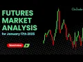 /NQ, /ES, /YM, /CL, /GC Futures Technical Chart Analysis for January 17, 2025