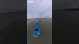 Olympic kitesurfer rescues drowning woman in Brazil