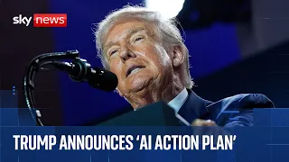 President Trump says US will &#39;win&#39; AI race