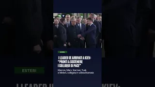 Ucraina: l&#39;arrivo dei leader Ue a Kiev da Zelensky per chiedere una tregua di 30 giorni a Mosca