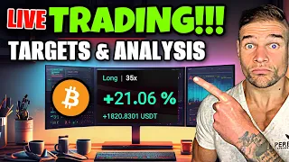 BITCOIN LIVE BITCOIN TRADE - INSANE CRYPTO VOLATILITY (RARE SIGNALS PRINTING!!!!)