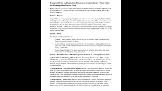 BITCOIN Bitcoin Strategic Reserve de Trump 👉 Orden Ejecutiva enero 2025 👉  lo que viene despues es claro