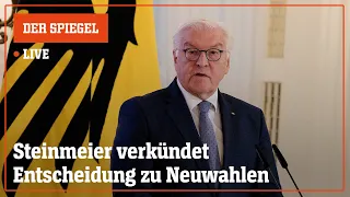 Livestream: Steinmeier verkündet Neuwahlentscheidung | DER SPIEGEL