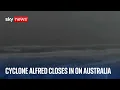 BREAKING: Cyclone Alfred closes in on Australia's Gold Coast