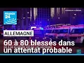 Attentat probable : une voiture fonce sur un marché de Noël en Allemagne • FRANCE 24