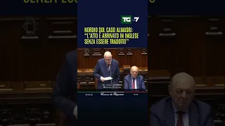 #Nordio sul caso #Almasri: “L’atto è arrivato in inglese senza essere tradotto”