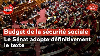 Budget de la Sécurité sociale : le Sénat adopte définitivement le texte