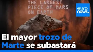 El mayor trozo de Marte en la Tierra se subastará en Nueva York