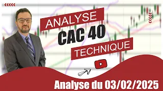 CAC40 INDEX CAC 40   Analyse technique du 03-02-2025 par boursikoter