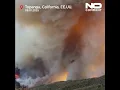 El fuego devora el condado de Los Ángeles