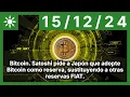 Bitcoin. Satoshi pide a Japón que adopte Bitcoin como reserva, sustituyendo a otras reservas FIAT.