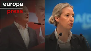 Alice Weidel y Olaf Scholz, candidatos oficiales de AfD y SPD para las elecciones alemanas