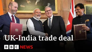 UK and India sign &#39;landmark&#39; free trade deal | BBC News