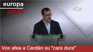 S&U PLC [CBOE] Vox afea a Cerdán su &quot;cara dura&quot;