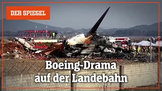 Aufprall und Explosion nach Landung: Aufnahmen zeigen Flugzeugunglück in Südkorea | DER SPIEGEL