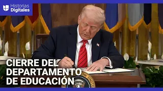 En un minuto: Protesta en contra del decreto de Trump para desmantelar el Departamento de Educación