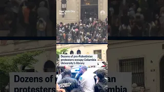 Dozens of pro-Palestinian protesters occupy Columbia University&#39;s library