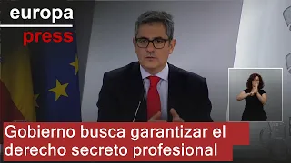 Gobierno aprueba un anteproyecto para garantizar el derecho secreto profesional de periodistas