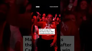 Mark Carney hits the dance floor after winning Canadian election. #MarkCarney #BBCNews