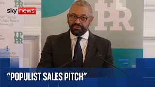 Former home secretary delivers a speech on the rise of Reform UK