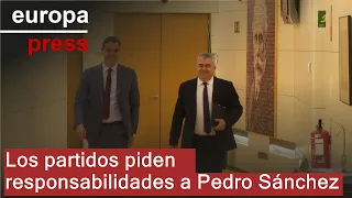Los partidos piden responsabilidades a Pedro Sánchez tras la dimisión de Santos Cerdán