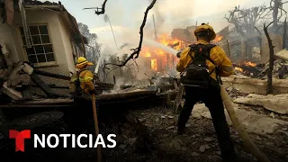 Los bomberos logran controlar un nuevo incendio en San Bernardino | Noticias Telemundo