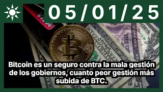 BITCOIN Bitcoin es un seguro contra la mala gestión de los gobiernos, cuanto peor gestión más subida de BTC.