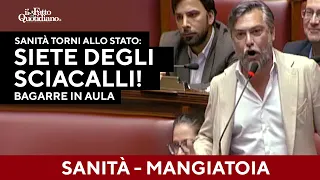 L&#39;intervento infuocato di Ricciardi: &quot;La sanità è una mangiatoia, sciacalli!&quot;. Bagarre in Aula