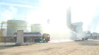 ERCROS Simulacro de emergencia química en la fábrica Ercros Almussafes