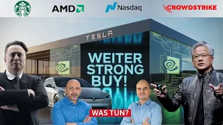 NVIDIA CORP. Nvidia und Tesla zünden den Turbo! Nasdaq 100, AMD, Crowdstrike, Starbucks im Check