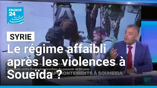 Syrie : le désengagement à Soueïda met en lumière la fragilité du régime • FRANCE 24
