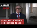 Vox critica el discurso "grandilocuente" de Moreno