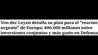 Se acaba la guerra y ahora toca rearmarse 👉 como siempre vamos con años de retraso hay dios mio