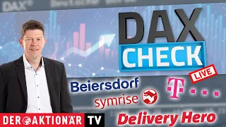 BEIERSDORF AG O.N. DAX-Check LIVE: Beiersdorf, Delivery Hero, Telekom, MTU, Rheinmetall, Siemens, Siltronic, Symrise