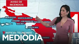 Las raras (y peligrosas) condiciones en California amenazan con un crecimiento &quot;explosivo&quot; del fuego