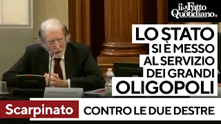 Scarpinato: &quot;Lo Stato si è messo al servizio degli oligopoli che governano i mercati&quot;