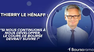 ARKEMA T.Le Hénaff (Arkema) : &quot;Si nous continuons à nous développer, le cours de Bourse devrait suivr...