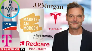 REDCARE PHARMACY INH. Märkte am Morgen: JPMorgan, Tesla, Bayer, Deutsche Telekom, Redcare Pharmacy, SMA Solar, Nemetschek