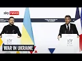 Zelenskyy and Macron news conference | Watch in full