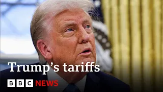 Canada and Mexico hit back as President Trump imposes huge tariffs | BBC News