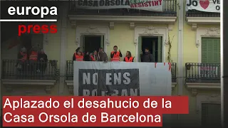 Aplazado el desahucio de la Casa Orsola de Barcelona