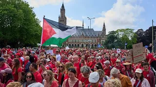 Proteste per Gaza a Bruxelles e a L&#39;Aia: oltre centomila persone