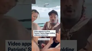 Video appears to show Patriots&#39; Stefon Diggs holding unknown substance