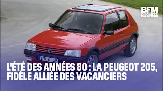 PEUGEOT L&#39;été des années 80 : la Peugeot 205, fidèle alliée des vacanciers