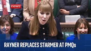 PMQs | Angela Rayner steps in to face questions, with Starmer travelling back from G7 summit