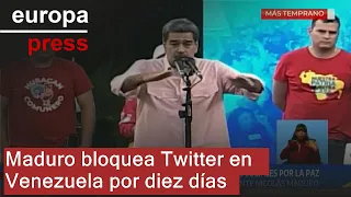 TWITTER INC. Maduro ordena bloquear durante diez días la red social X (Twitter) en Venezuela